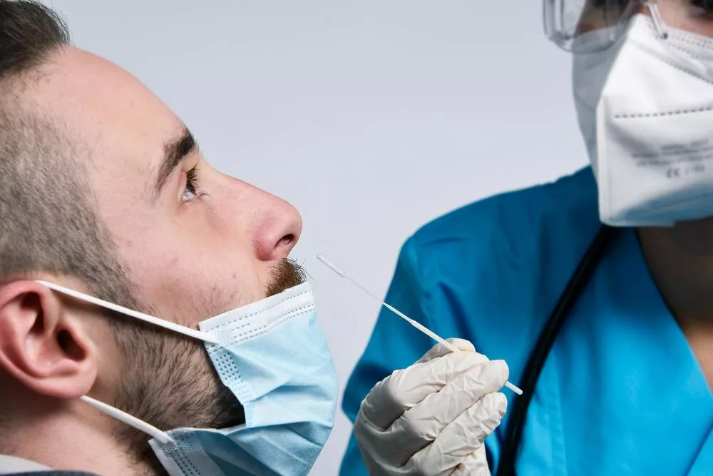 Rapid PCR Test Patient Nurse